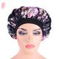 Beauty print Satin silk Bonnet sleep night cap