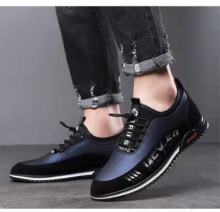 Men's Casual Shoes Fashion Slip-on Leather Shoes