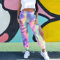 Women's Split Printed Tie-dye Casual Pants