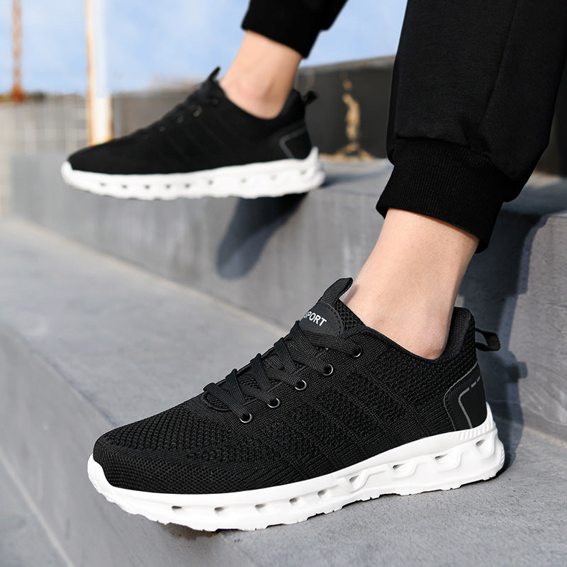 Plus Size Casual Fly-kit Mesh Sneakers