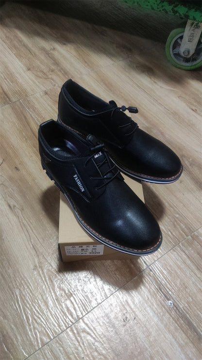 Plus Size Casual Leather Shoes Male