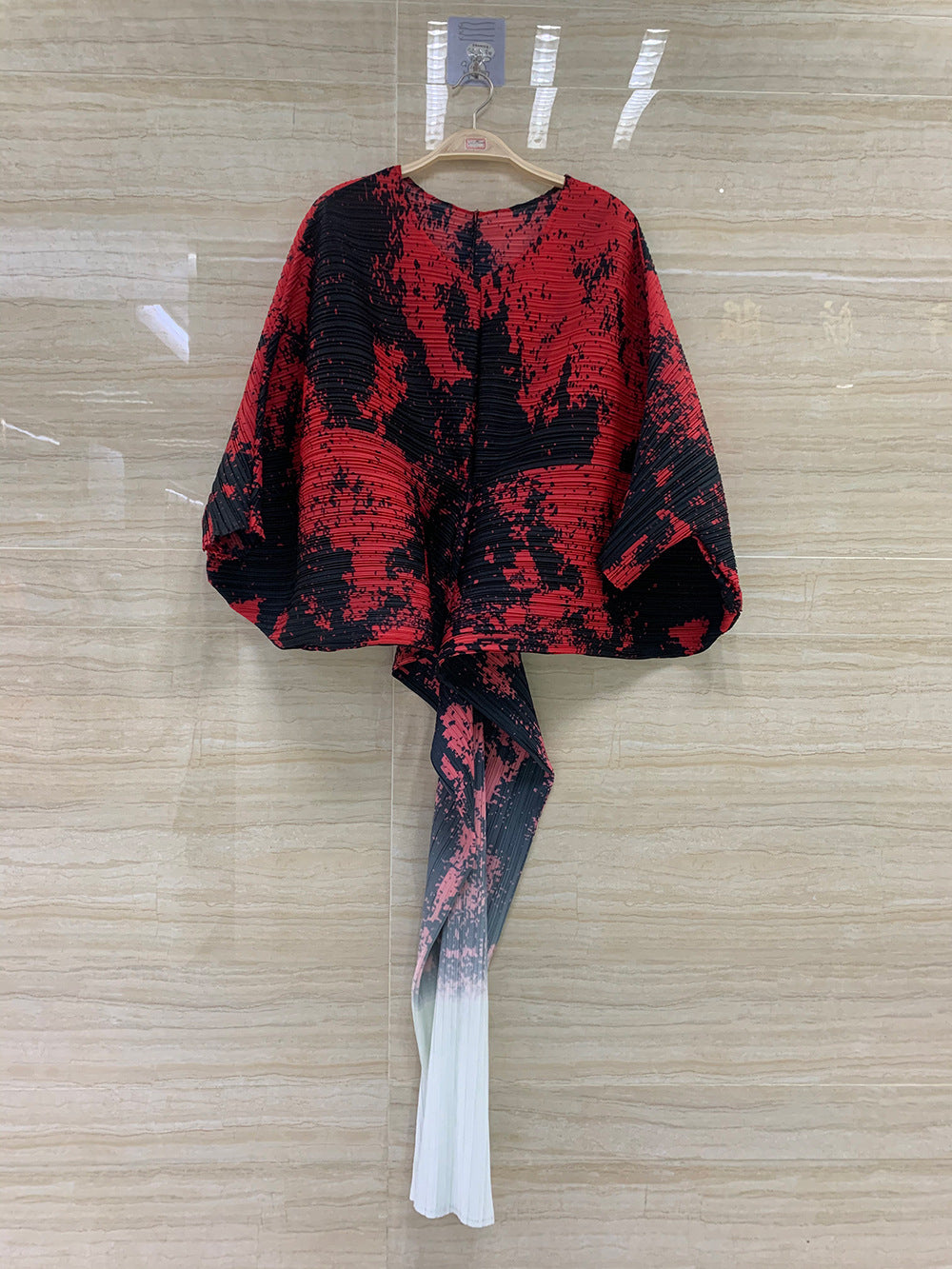 Women's Batwing Sleeve Print Dress