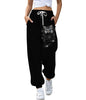 Ankle Banded Pants Slimming Printed Slim Sports High Waist