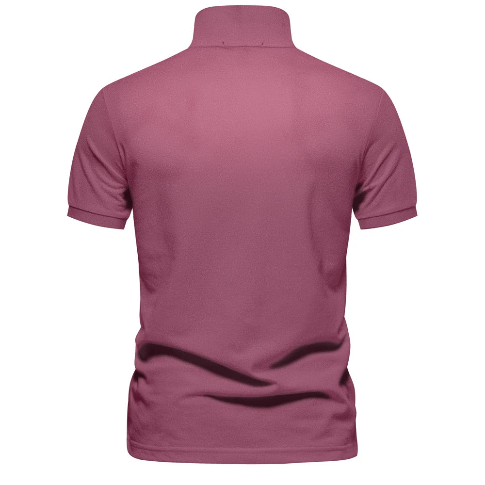 AIOPESON Brand Men's Polo Shirts Cotton Polo Shirts for Men Short Sleeve