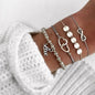 Women's Beaded Chain Bracelet Suit