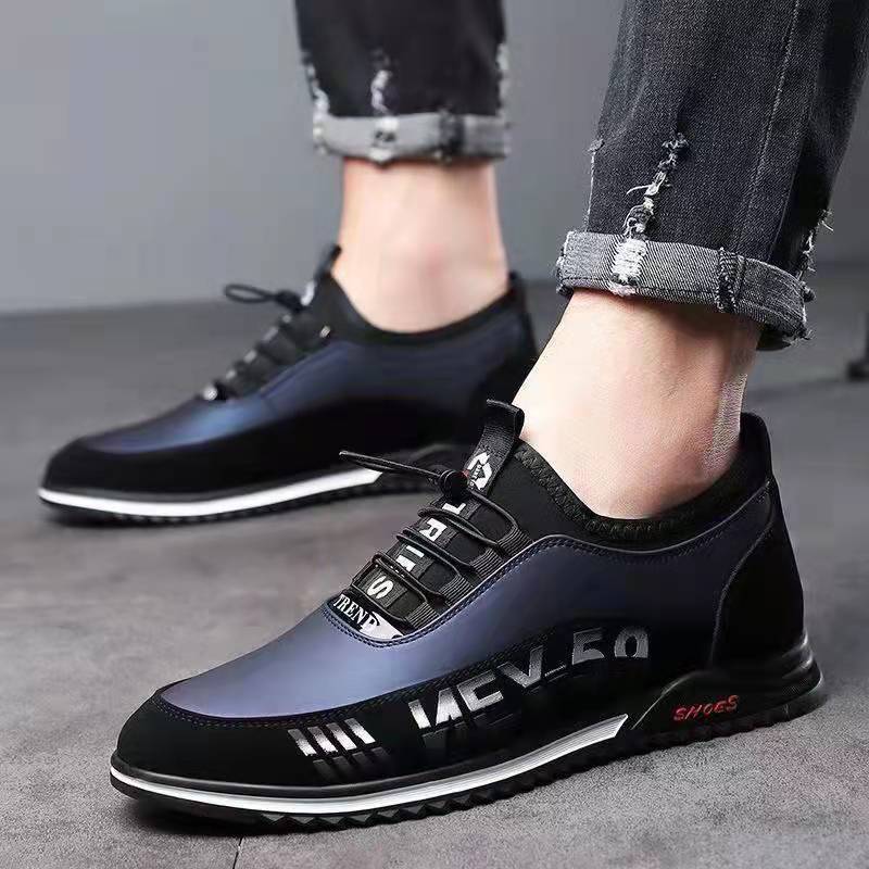 Men's Casual Shoes Fashion Slip-on Leather Shoes